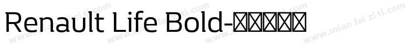 Renault Life Bold字体转换
